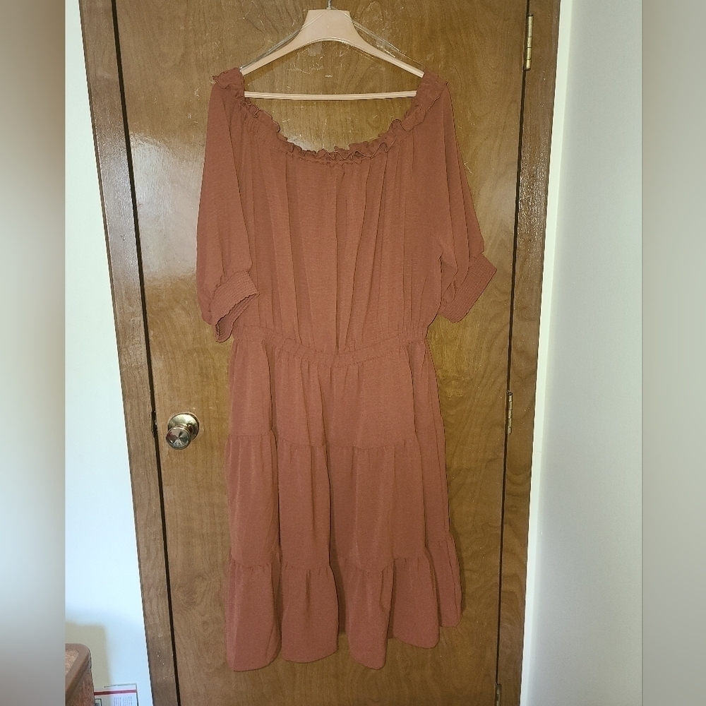 Ashley Stewart off the shoulder textured dress size 22/24
